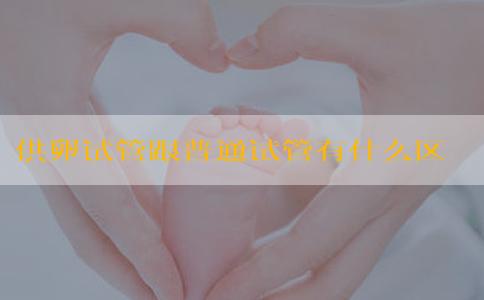 供卵试管跟普通试管有什么区别？供卵试管婴儿全流程是怎样的？