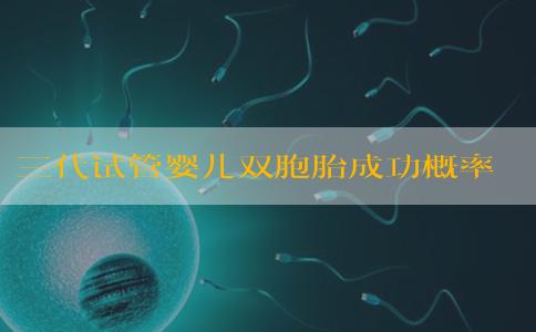 三代试管婴儿双胞胎成功概率分析 试管婴儿双胞胎的注意事项。