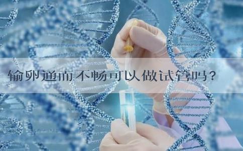 输卵通而不畅可以做试管吗？