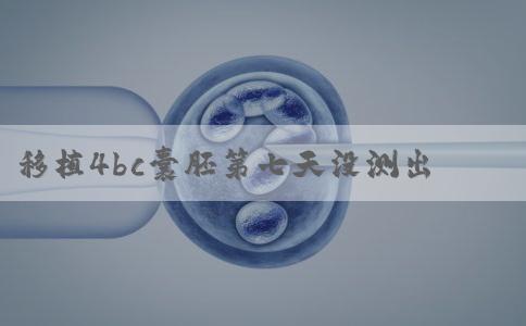 移植4bc囊胚第七天没测出来是不是就表示失败没希望了？