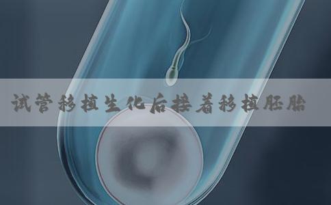 试管移植生化后接着移植胚胎成功率高！与什么有关！