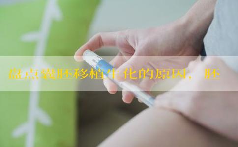 盘点囊胚移植生化的原因，胚胎染色体异常难以预防