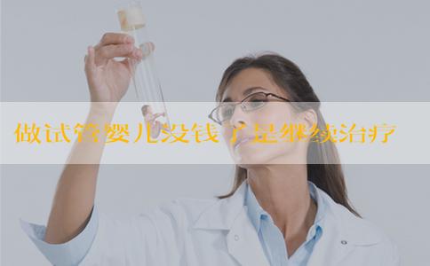 做试管婴儿没钱了是继续治疗还是要放弃？