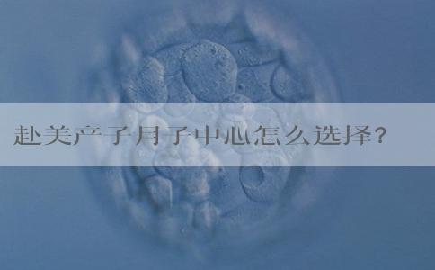赴美产子月子中心怎么选择？给你标准答案