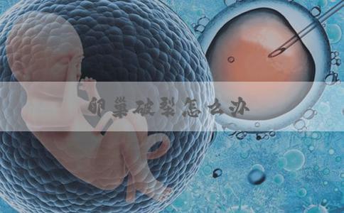 卵巢破裂怎么办