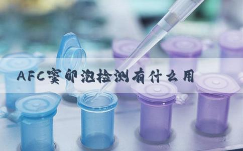 AFC窦卵泡检测有什么用